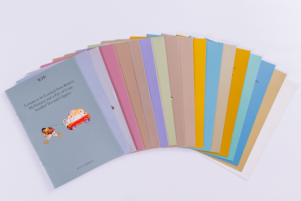 Colourful image depicting mini book covers